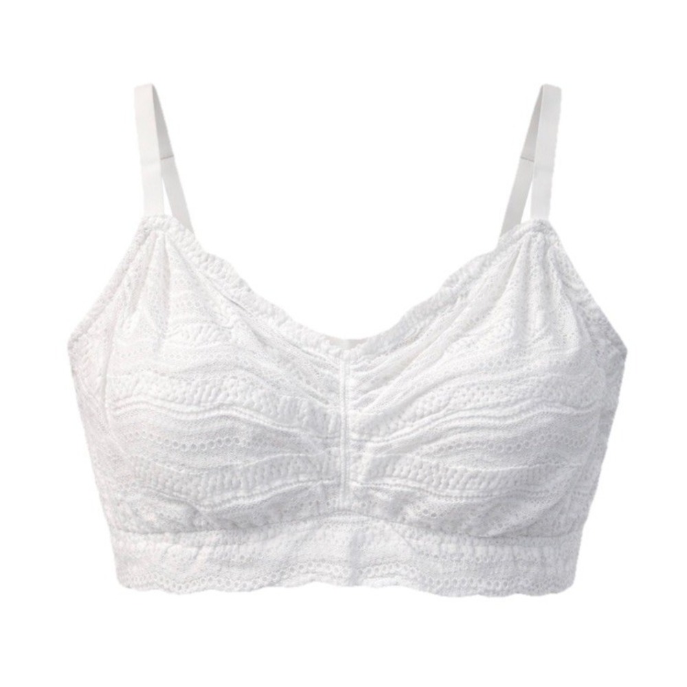 NWT Cosabella Dolce Curvy XL Lace Bralette Wireless Soft Cup Floral Scalloped